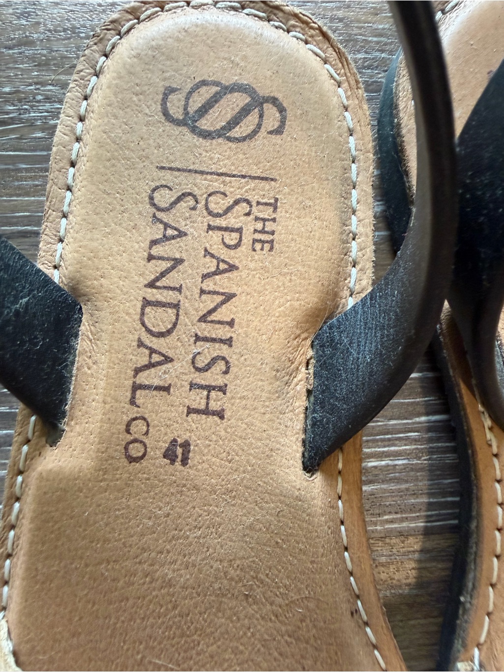 Leopard Print Slingback Sandals - Tan/Black — image 4 of 6